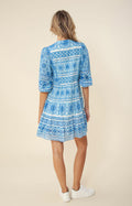 Elspeth Dress Short - Blue