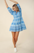 Elspeth Dress Short - Blue