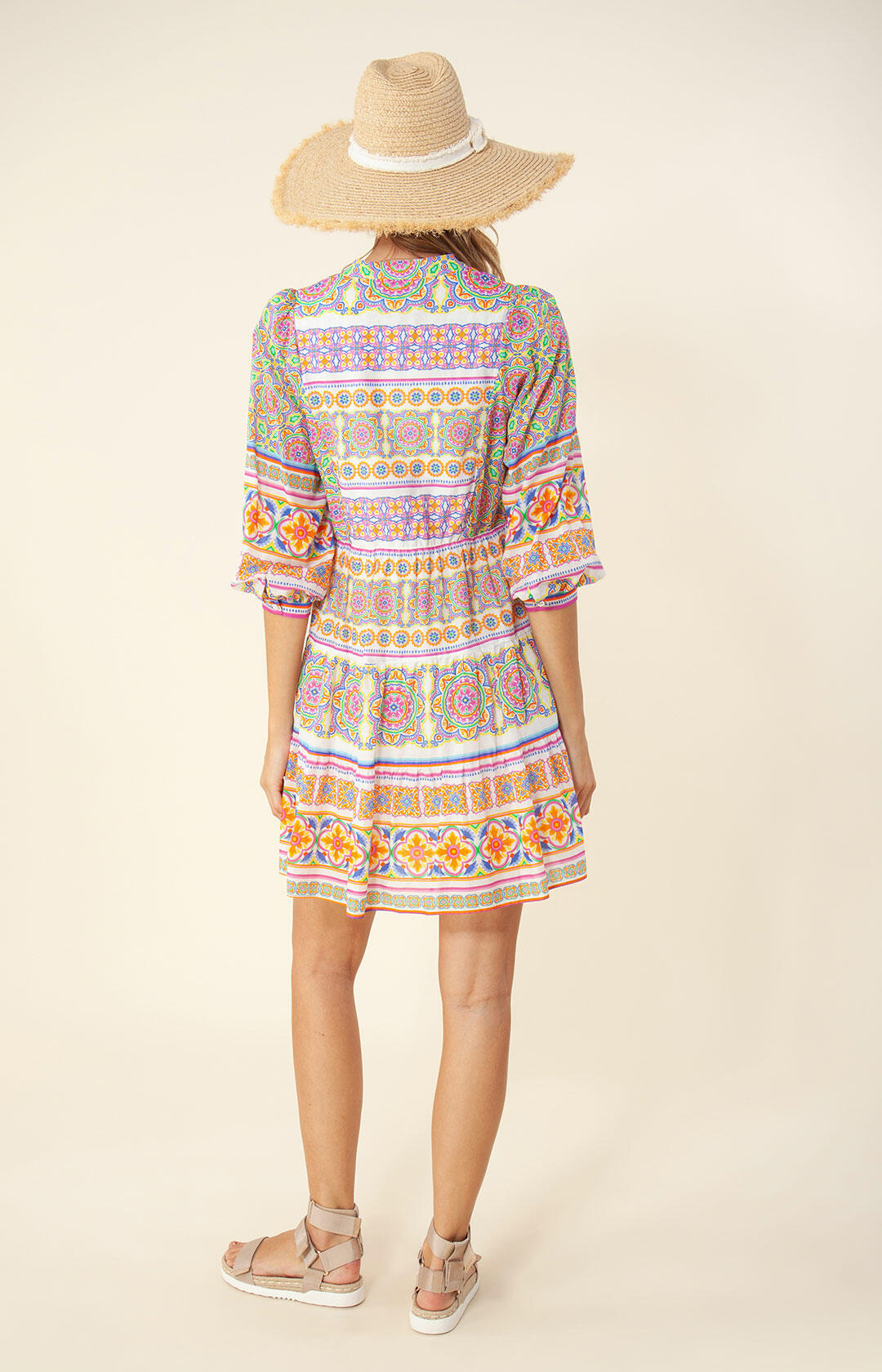 Elspeth Dress Short - Pink