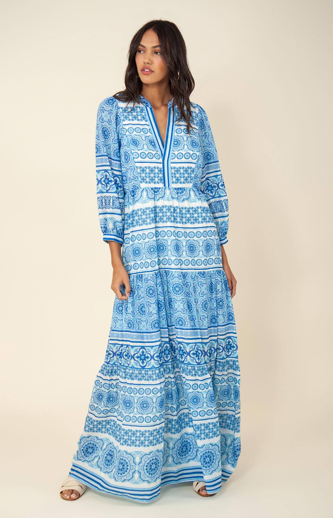 Elspeth Long Dress - Blue