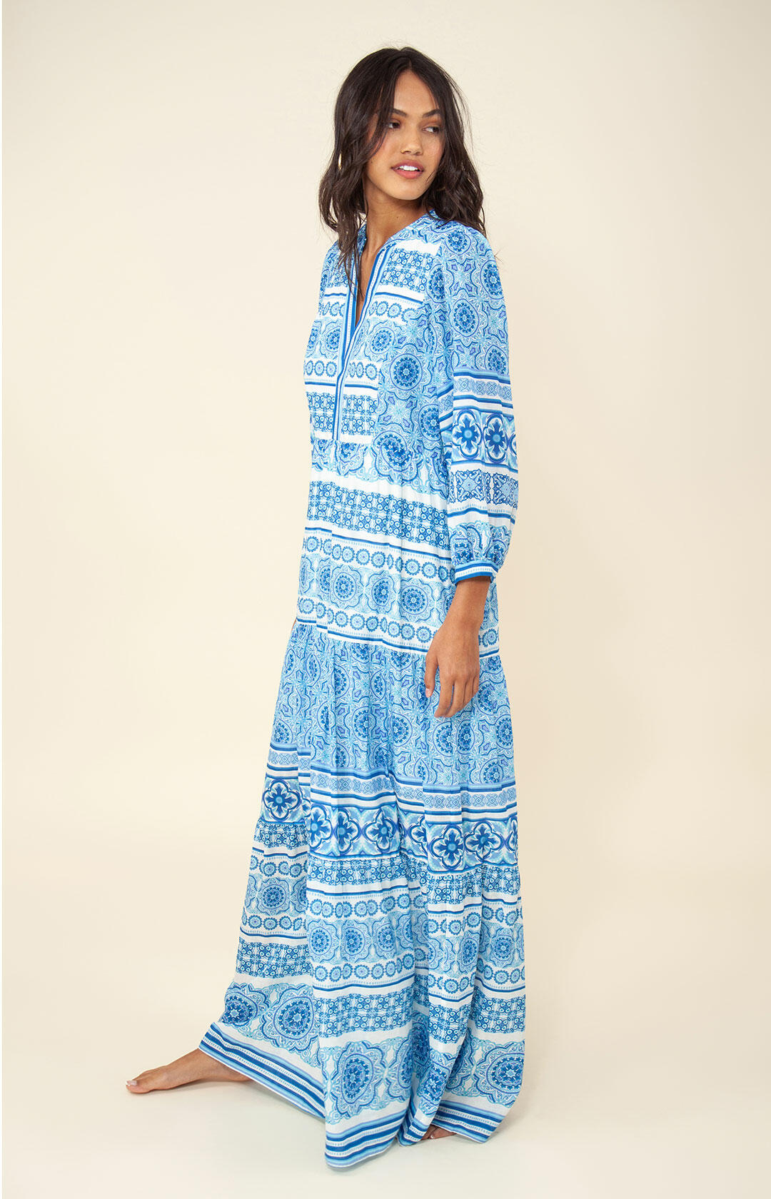 Elspeth Long Dress - Blue