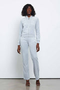 Robertson Classic Velour Zip Hoodie - Grey Melange - Juicy Couture - Gensere - VILLOID.no