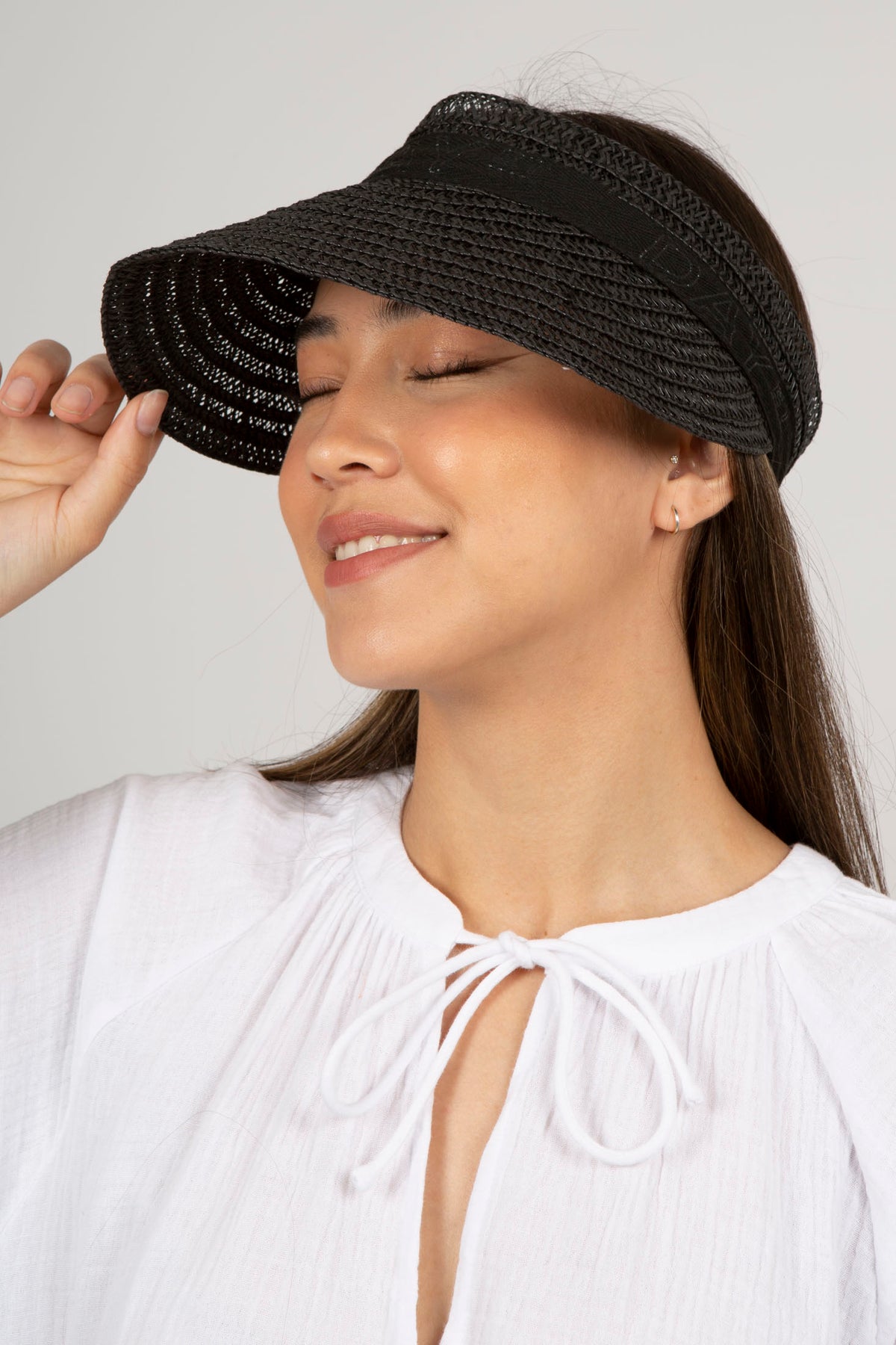 Day Straw Visor - Black