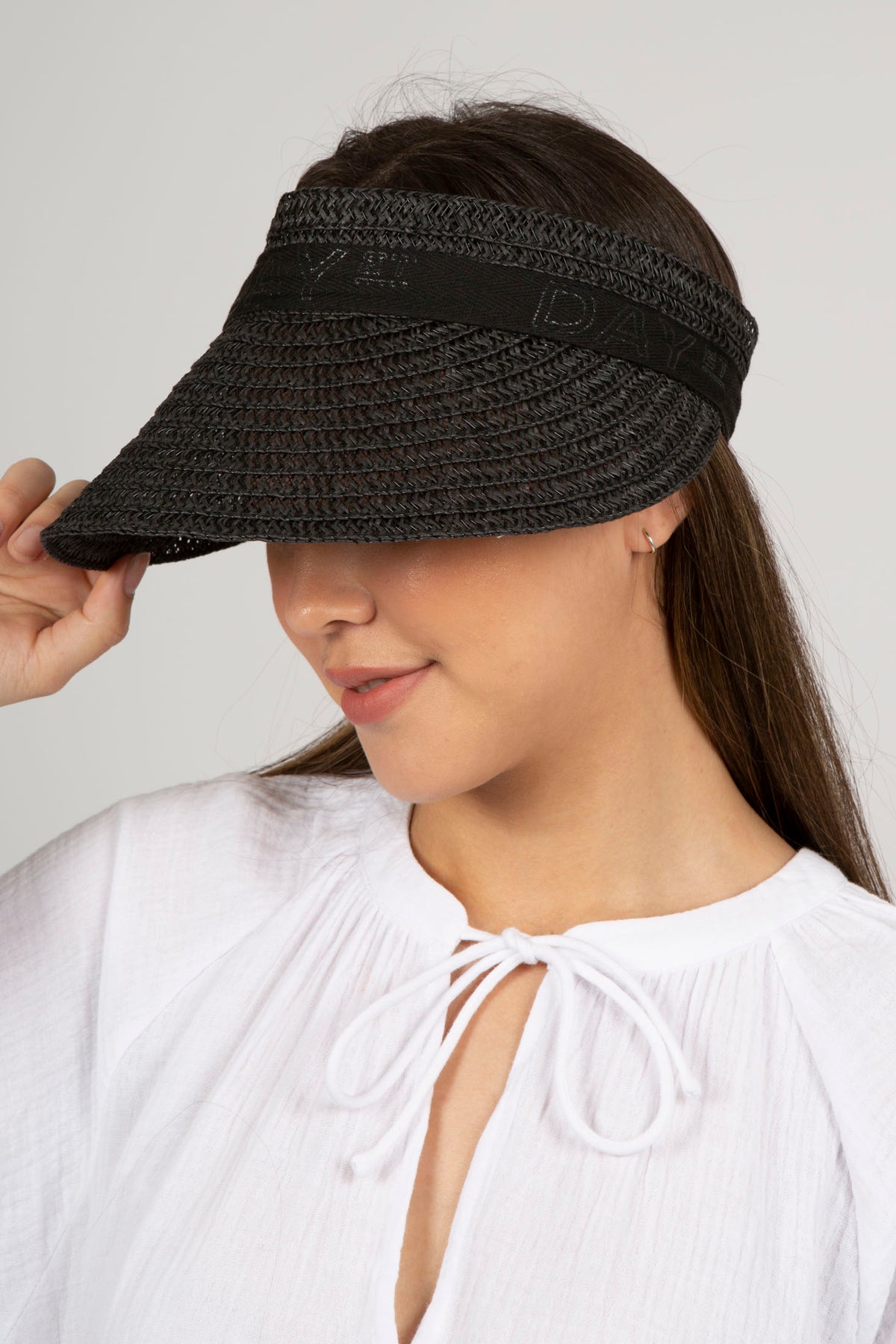 Day Straw Visor - Black