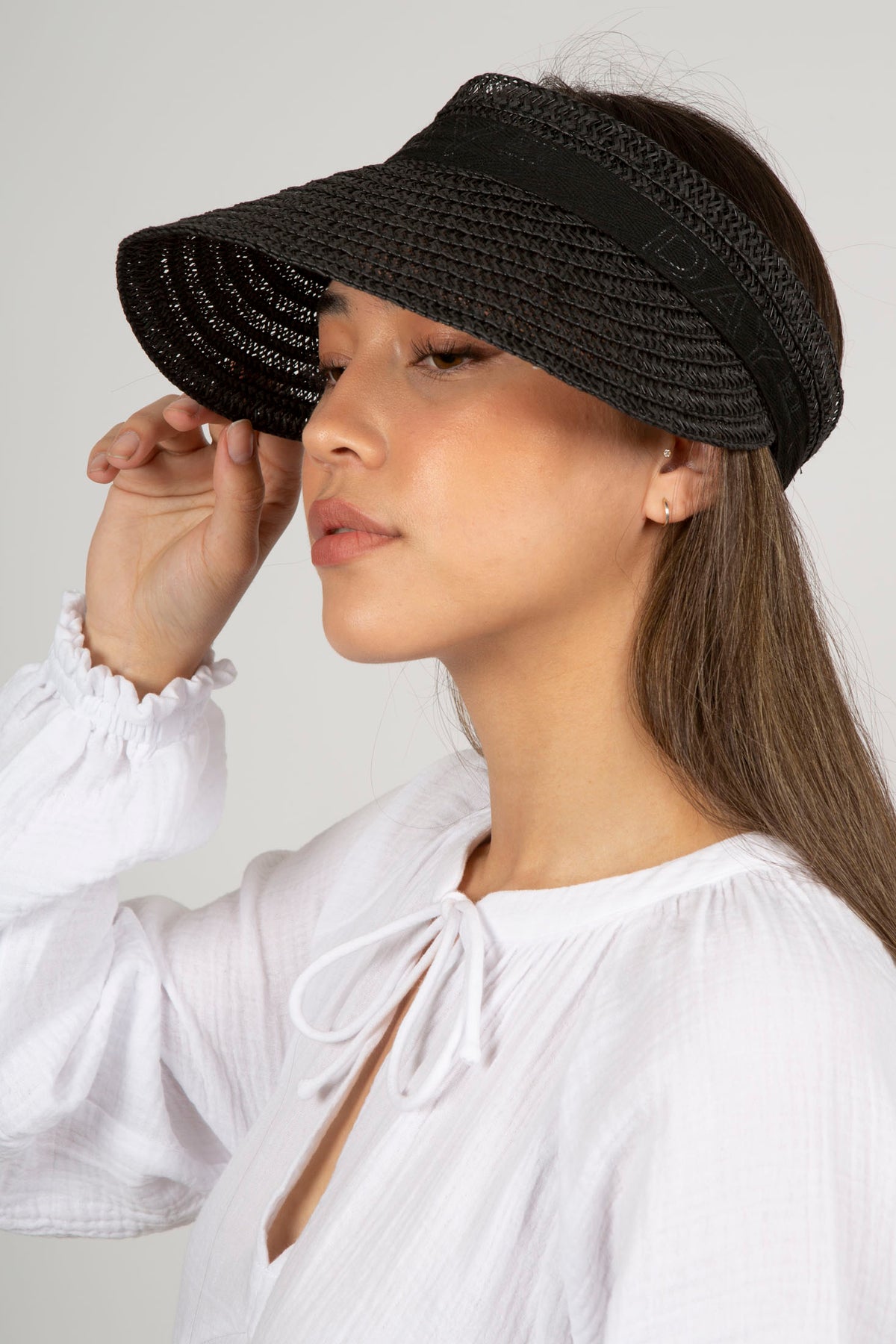 Day Straw Visor - Black