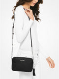 Ginny Leather Crossbody Bag - Svart/Silver
