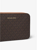Jet Set Medium Logo Crossbody-väska Brun