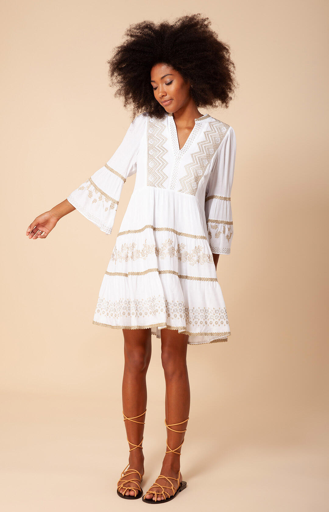 Taliah Dress - Gold
