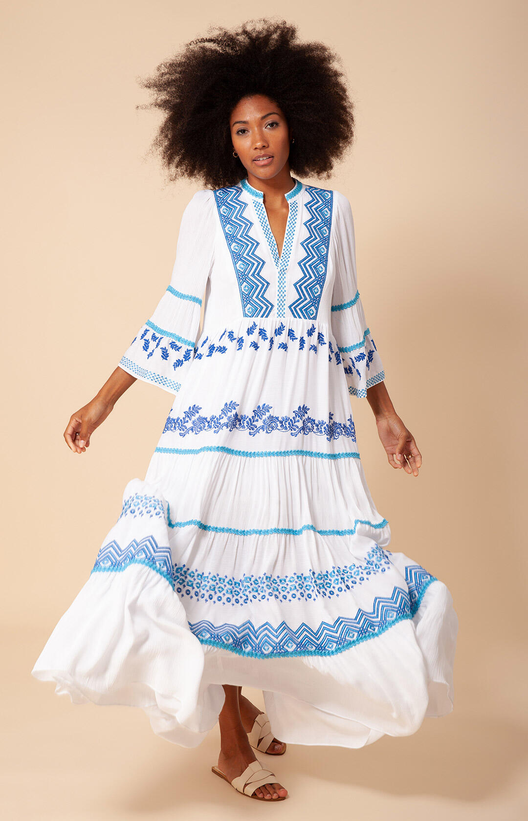 Taliah Long Dress - Blue