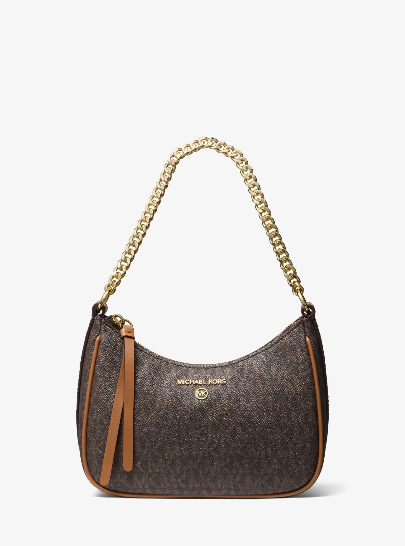 Jet Set Charm Small Logo Pochette - Brown/Acorn