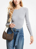 Jet Set Charm Small Logo Pochette - Brown/Acorn