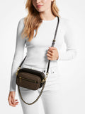 Jet Set Logo And Leather 4-In-1 Crossbody Bag - Brown/Blk