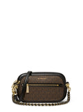 Jet Set Logo And Leather 4-In-1 Crossbody Bag - Brown/Blk