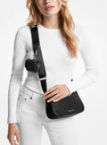 Jet Set Medium Nylon Gabardine Crossbody Bag With Case For Apple Airpods Pro - Black