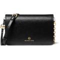 Jet Set Large Pebbled Leather Crossbody Bag - Black