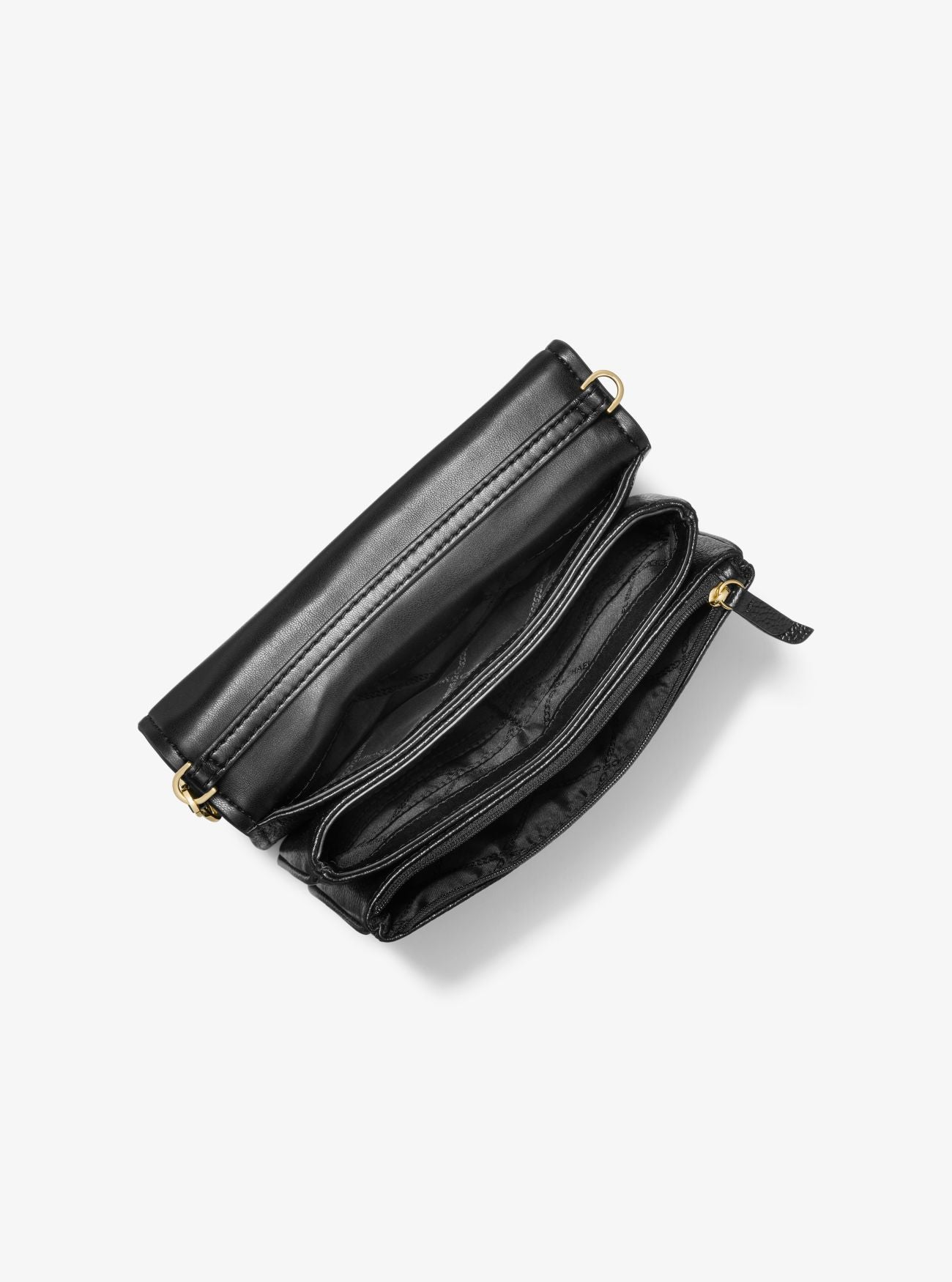 Jet Set Large Pebbled Leather Crossbody Bag - Black