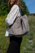 Day Woolen Small Shopper - Taupe Melange