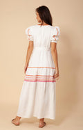 Lorna Long Linen Dress - Pink