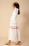 Lorna Long Linen Dress - Pink