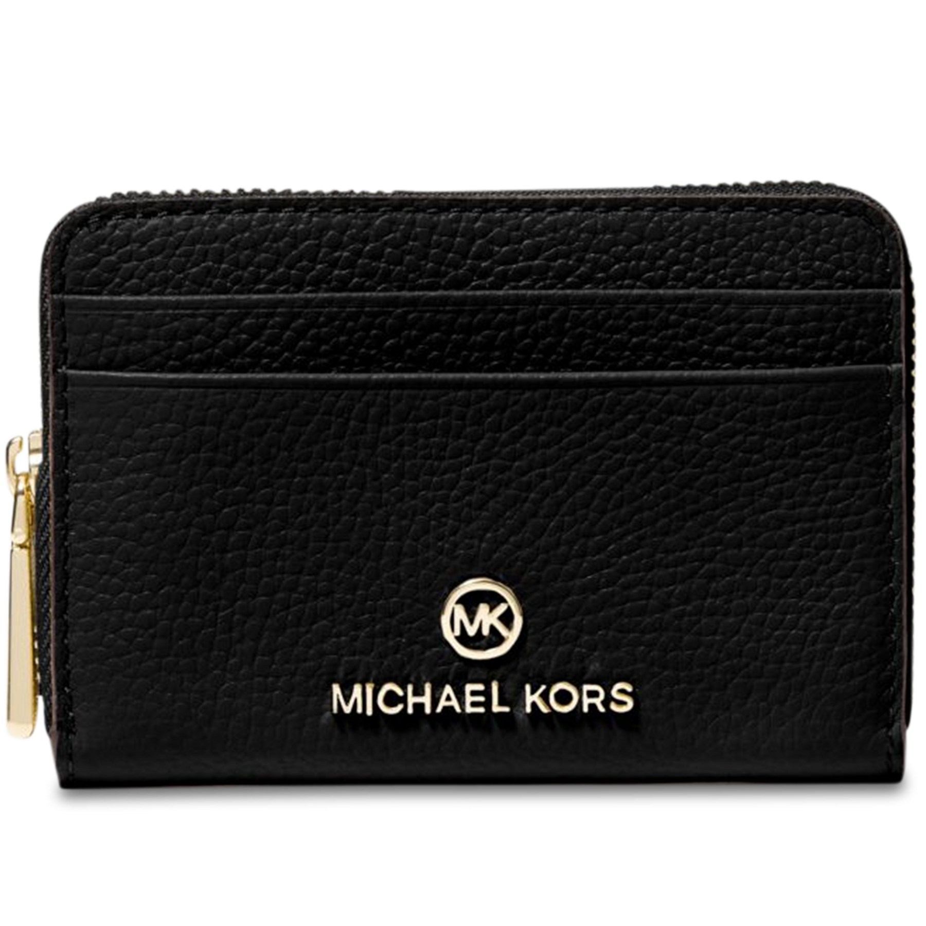 Jet Set Small Pebbled Leather Wallet - Black