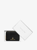 Jet Set Small Pebbled Leather Wallet - Black