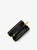 Jet Set Small Pebbled Leather Wallet - Black
