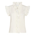 Sueda Frill Top - White