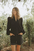 Karro Blouse - Black Flower Lace