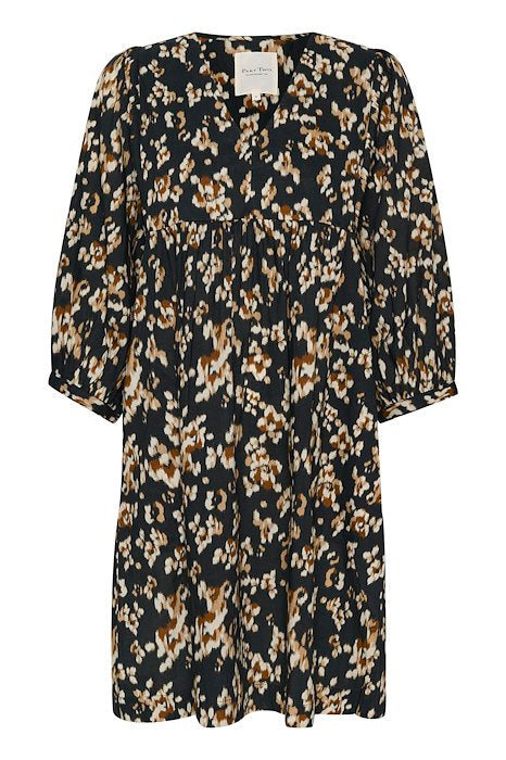 OpalPW Dress - Black Blurred Lea