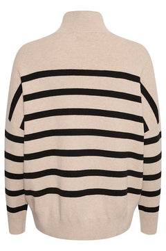 TenleyIW Turtleneck Pullover - Sandstone/Black