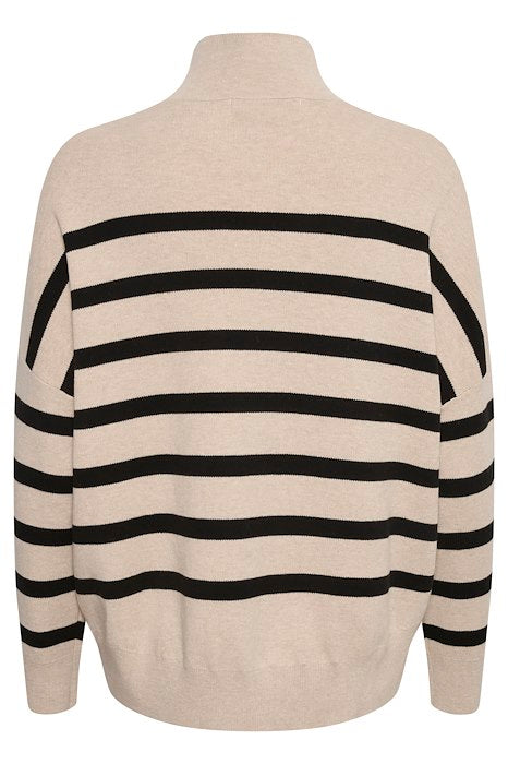 InWear TenleyIW Turtleneck Pullover - Sand/Svart