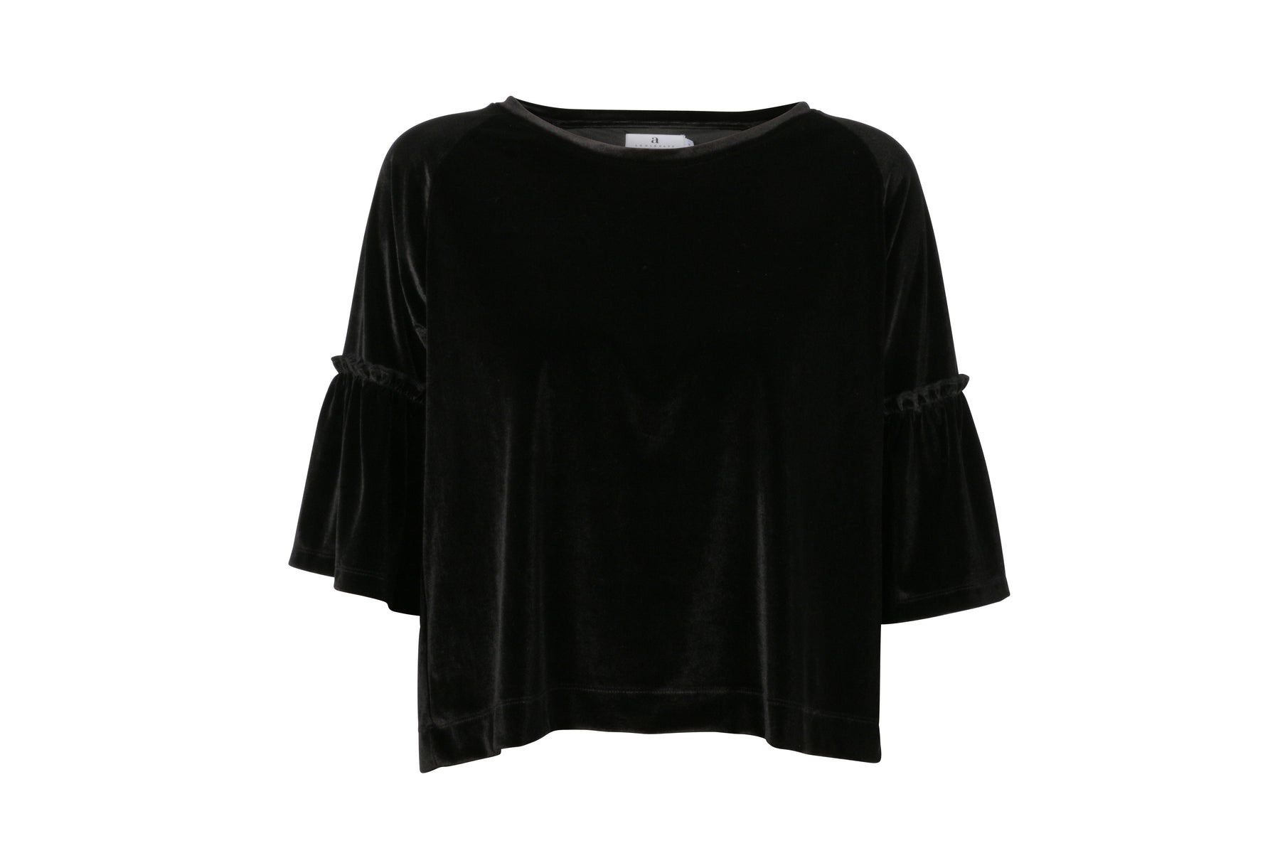 Sort Arniesays: Halcyon Velvet Jersey Topp - ArnieSays - Bluser & Skjorter - VILLOID.no