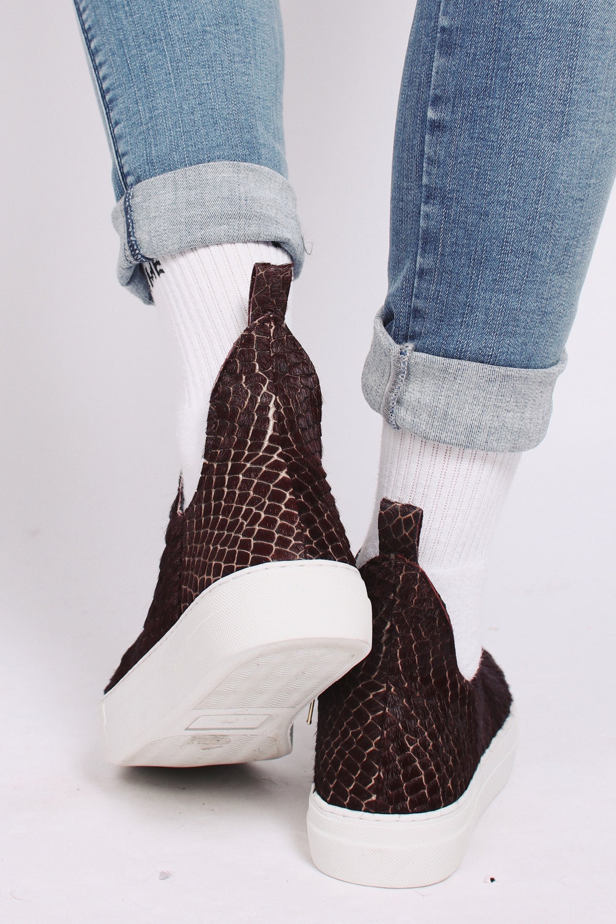 Bootie Sneakers Unisex - Bordeaux - Mariette - Sko - VILLOID.no
