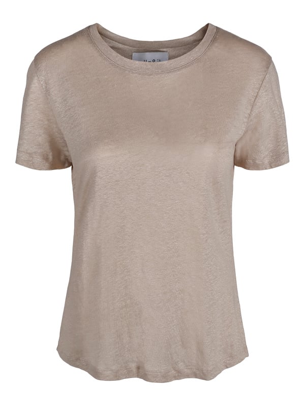 Jane Linen Tee - Beige