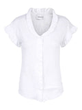Karianne Linen Tee - White