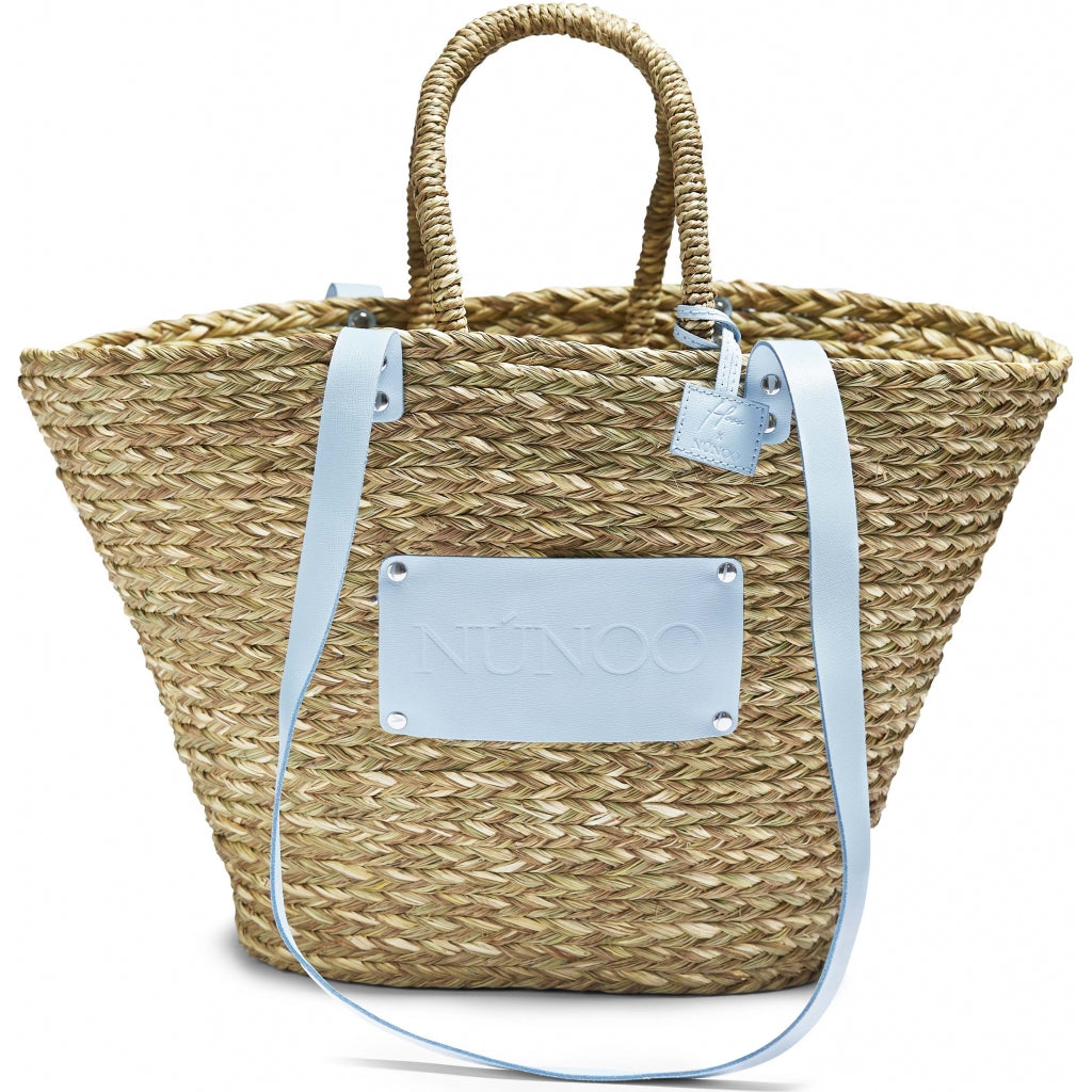 Small Beach Bag Blue - Light Blue - Núnoo - Tilbehør - VILLOID.no