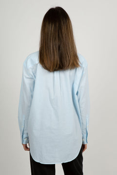 D1. Relaxed Gingham Shirt - Waterfall Blue