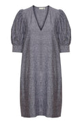 KikoIW Yanca Klänning - Marine Blue Melange