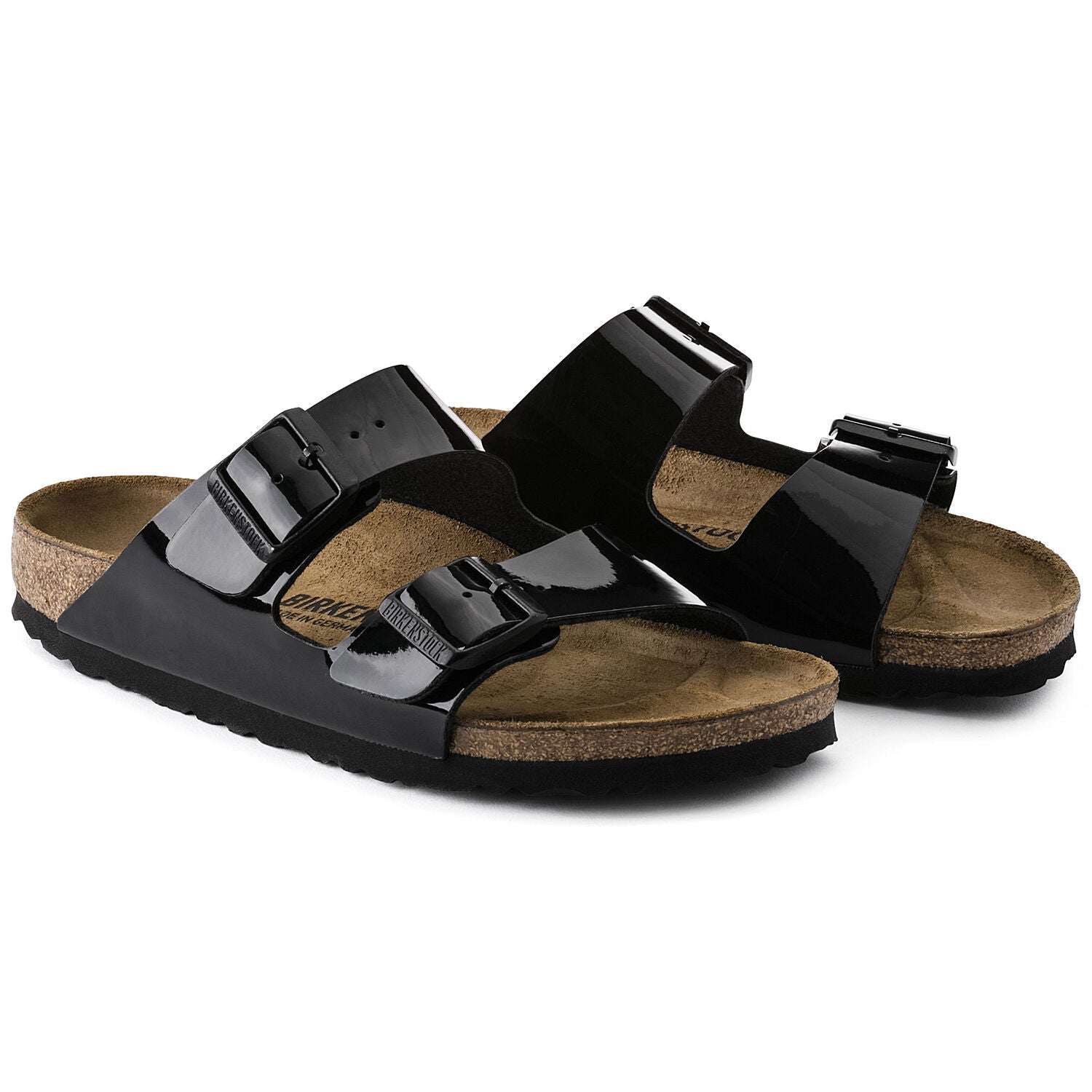 Arizona Birko-Flor - Patent Black - Birkenstock - Sko - VILLOID.no