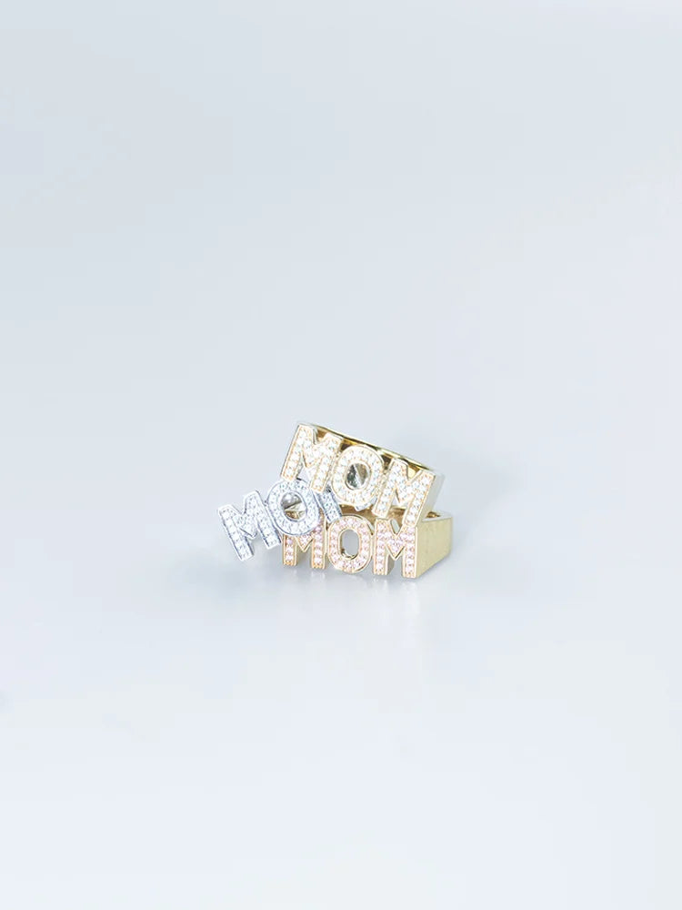 Mom Ring - Blue Gold