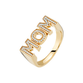 Mom Ring - Blue Gold
