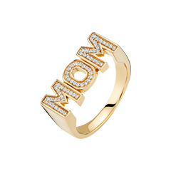 Mom Ring - Blue Gold