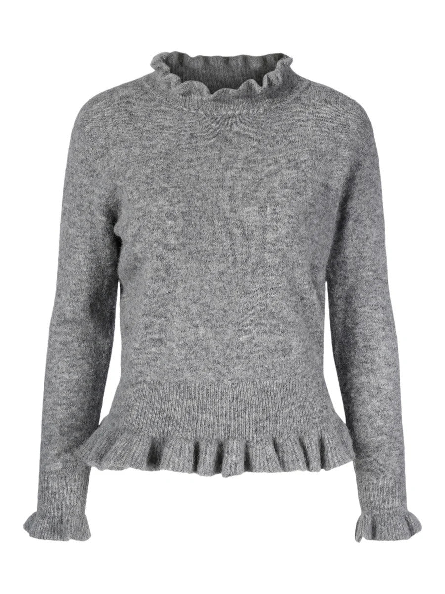 Valeria Alpaca Sweater - Husky Grey - Ella & il - Gensere - VILLOID.no