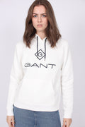 Gant Lock Up Sweat Hoodie - Eggshell - GANT - Gensere - VILLOID.no