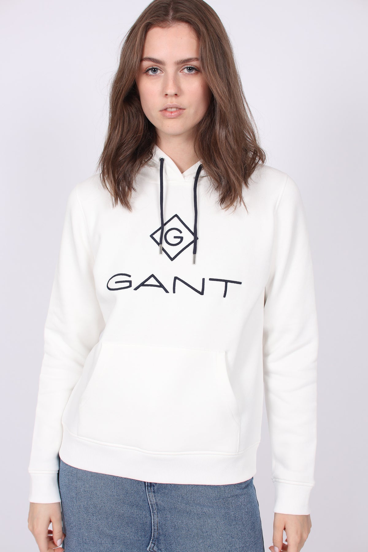 Gant Lock Up Sweat Hoodie - Eggshell - GANT - Gensere - VILLOID.no