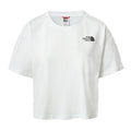 W Cropped Simple Dome Tee - Tnf White