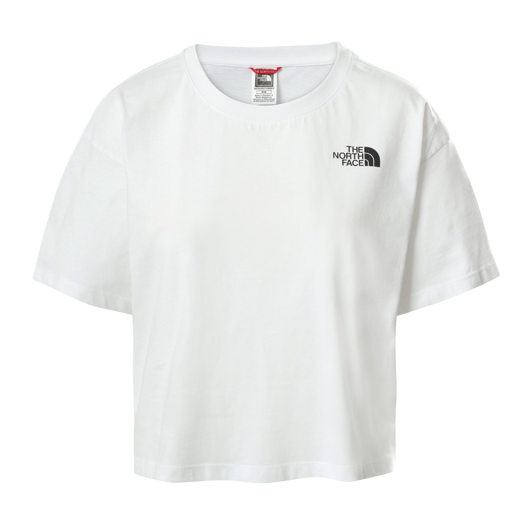 W Cropped Simple Dome Tee - Tnf White