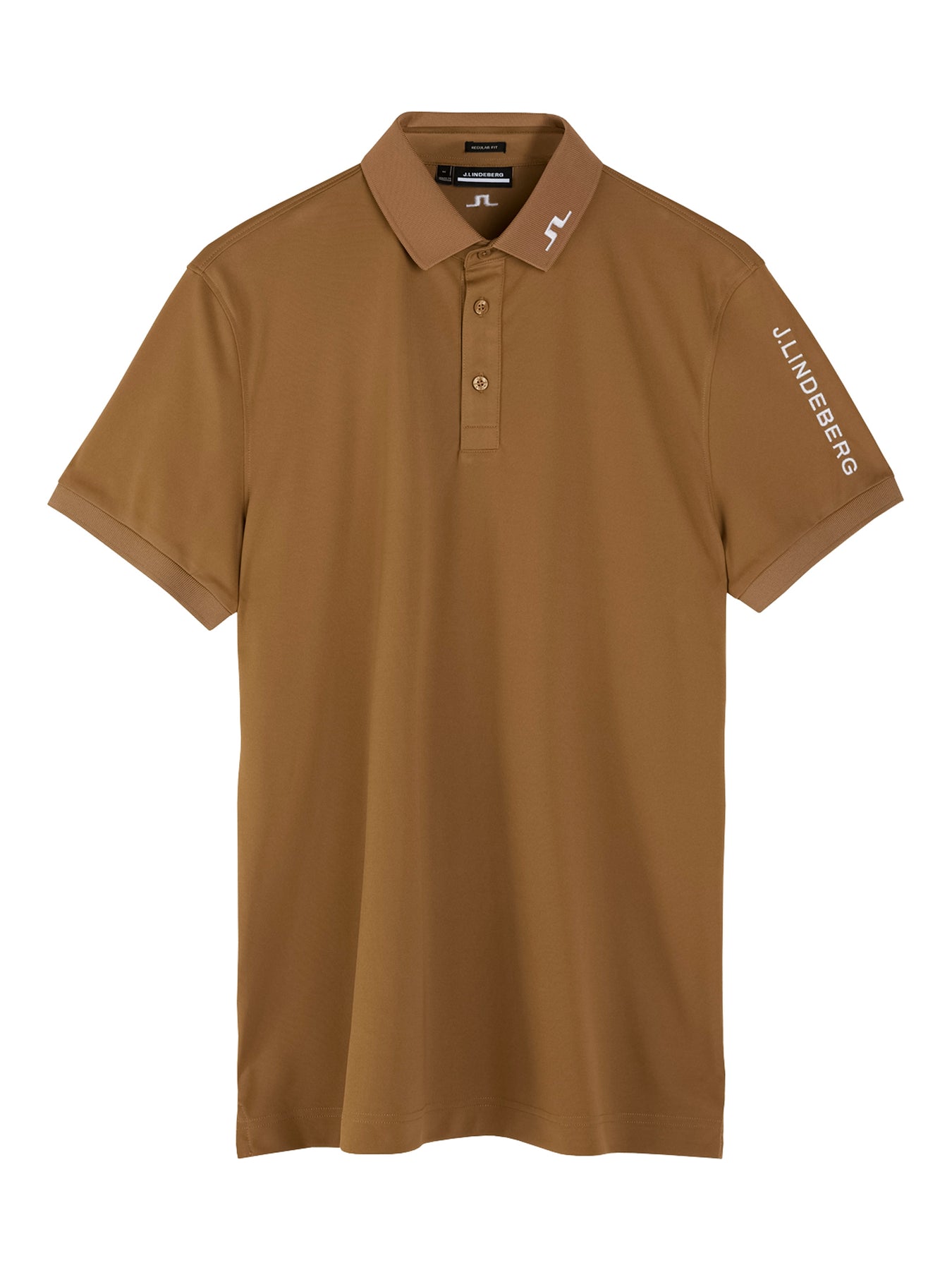 Tour Tech Reg Fit Golf Polo - Tiger Brown