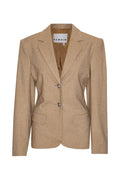 Fitted Waist Blazer - Tigers Eye
