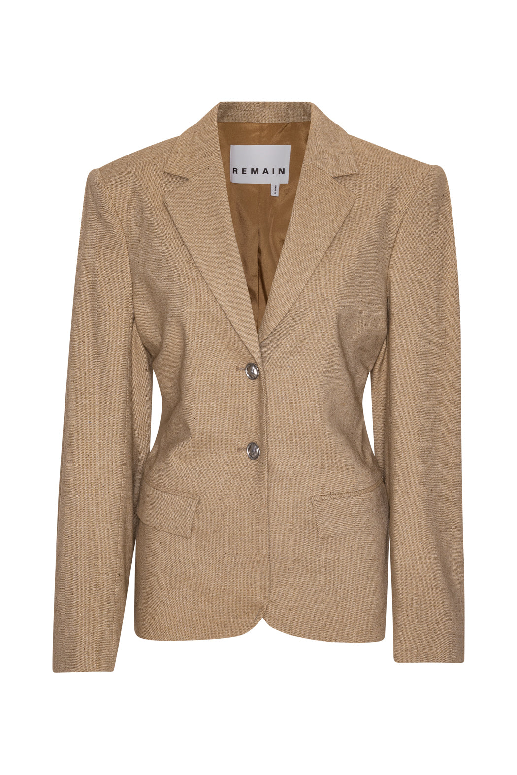 Fitted Waist Blazer - Tigers Eye